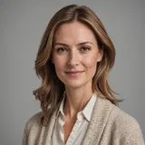 Portrait de Claire Fontanel, persona éditorial d'Échelle.com : image générée par IA, ce visage n'est pas celui d'une personne réelle